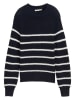 TOM TAILOR Denim Sweter w kolorze granatowo-białym