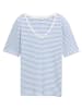 Tom Tailor Shirt in Hellblau/ Weiß