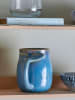Bloomingville Tasse "Rinat" in Blau - (H)11,5 x  Ø 9,5 cm