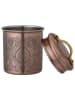 Bloomingville Voorraaddoos "Saralin" goudkleurig - (H)14 x  Ø 10 cm