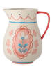 Bloomingville Kan "Odina" lichtroze/wit - (H)24 x  Ø 17 cm