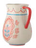 Bloomingville Kan "Odina" lichtroze/wit - (H)24 x  Ø 17 cm