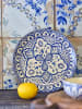 Bloomingville Speiseteller "Karlie" in Blau - Ø 27,5 cm