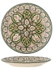 Bloomingville Speiseteller "Karlie" in Grün/ Braun - Ø 27,5 cm