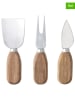 Bloomingville 3-częściowy zestaw "Lisamai" w kolorze jasnobrązowym - wys. 13 cm