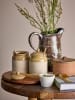 Bloomingville 3er-Set: Gewürzschalen "Rosamynthe" in Beige/ Grün/ Weiß - (H)5 x Ø 7,5 cm