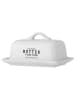 Bloomingville Botervloot "Wendy" wit - (B)17 x (H)9 x (D)11,5 cm