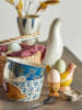Bloomingville 2er-Set: Eierbecher "Birdy" in Blau/ Gelb - (B)8 x (H)8 cm