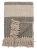 Bloomingville Plaid "Fidan" groen/beige - (L)160 x (B)130 cm