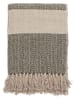 Bloomingville Plaid "Fidan" groen/beige - (L)160 x (B)130 cm