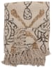 Bloomingville Plaid "Freddy" in Beige - (L)160 x (B)130 cm