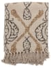 Bloomingville Plaid "Freddy" in Beige - (L)160 x (B)130 cm