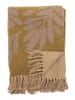 Bloomingville Plaid "Lark" in Beige/ Gelb - (L)160 x (B)130 cm