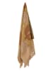 Bloomingville Pled "Lark" w kolorze beżowo-żółtym - 160 x 130 cm