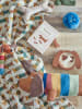 Bloomingville Plaid "Charlie" beige/bruin - (L)160 x (B)130 cm