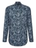 Seidensticker Blouse - regular fit - donkerblauw/wit