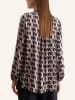 Seidensticker Bluse in Dunkelblaul/ Beige/ Lila