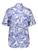 Eterna Blouse - regular fit - wit/blauw