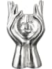 GILDE Vaas "Pose" zilverkeurig - (B)18 x (H)30 x (D)12 cm