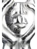GILDE Vase "Pose" in Silber - (B)18 x (H)30 x (T)12 cm