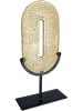 GILDE Dekoobjekt "Zero" in Gold - (B)19 x (H)39 x (T)8 cm
