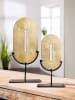GILDE Deco-object "Zero" goudkleurig - (B)19 x (H)39 x (D)8 cm