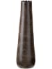 GILDE Vase "Wave" in Braun - (H)60 x Ø 17 cm