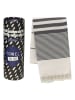 Samimi Hamamdoek "Malibu" grijs/wit - (L)180 x (B)100 cm