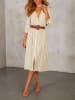 Milan Kiss Kleid in Creme/ Beige