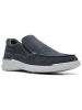 Clarks Leren instappers "Donaway Free" donkerblauw