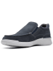Clarks Leder-Slipper "Donaway Free" in Dunkelblau