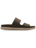Clarks Leder-Pantoletten "Sunder Coast" in Oliv