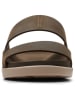 Clarks Leder-Pantoletten "Sunder Coast" in Oliv