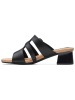 Clarks Leren slippers "Desirae Palm" zwart