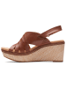 Clarks Leren haksandalen "Elleri Grace" lichtbruin