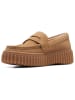 Clarks Leren mocassins "Torhill Penny" lichtbruin