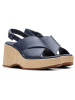 Clarks Leren haksandalen "Manon Wish" donkerblauw