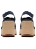 Clarks Leren haksandalen "Manon Wish" donkerblauw