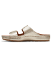 Clarks Leder-Pantoletten "Brookleigh Sun" in Gold