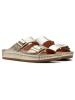 Clarks Leder-Pantoletten "Brookleigh Sun" in Gold
