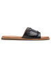 Clarks Leren slippers "Maritime Mule" zwart