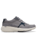 Clarks Skórzane sneakersy "Lehman Race" w kolorze szarym
