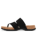 Clarks Leren teenslippers "Reileigh Park" zwart