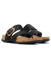 Clarks Leder-Zehentrenner "Reileigh Park" in Schwarz