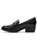 Clarks Skórzane mokasyny "Charlten Echo" w kolorze czarnym
