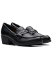 Clarks Skórzane mokasyny "Charlten Echo" w kolorze czarnym
