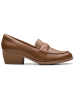 Clarks Leren mocassins "Charlten Echo" lichtbruin