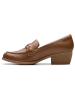 Clarks Leren mocassins "Charlten Echo" lichtbruin