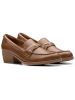 Clarks Leren mocassins "Charlten Echo" lichtbruin