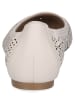 Caprice Leder-Ballerinas in Creme